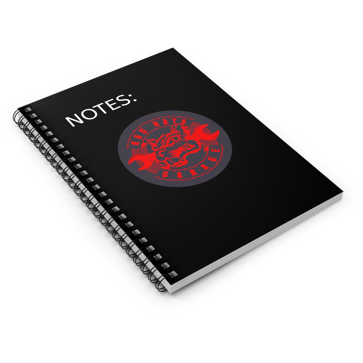 Rad Rats Garage Spiral Notebook