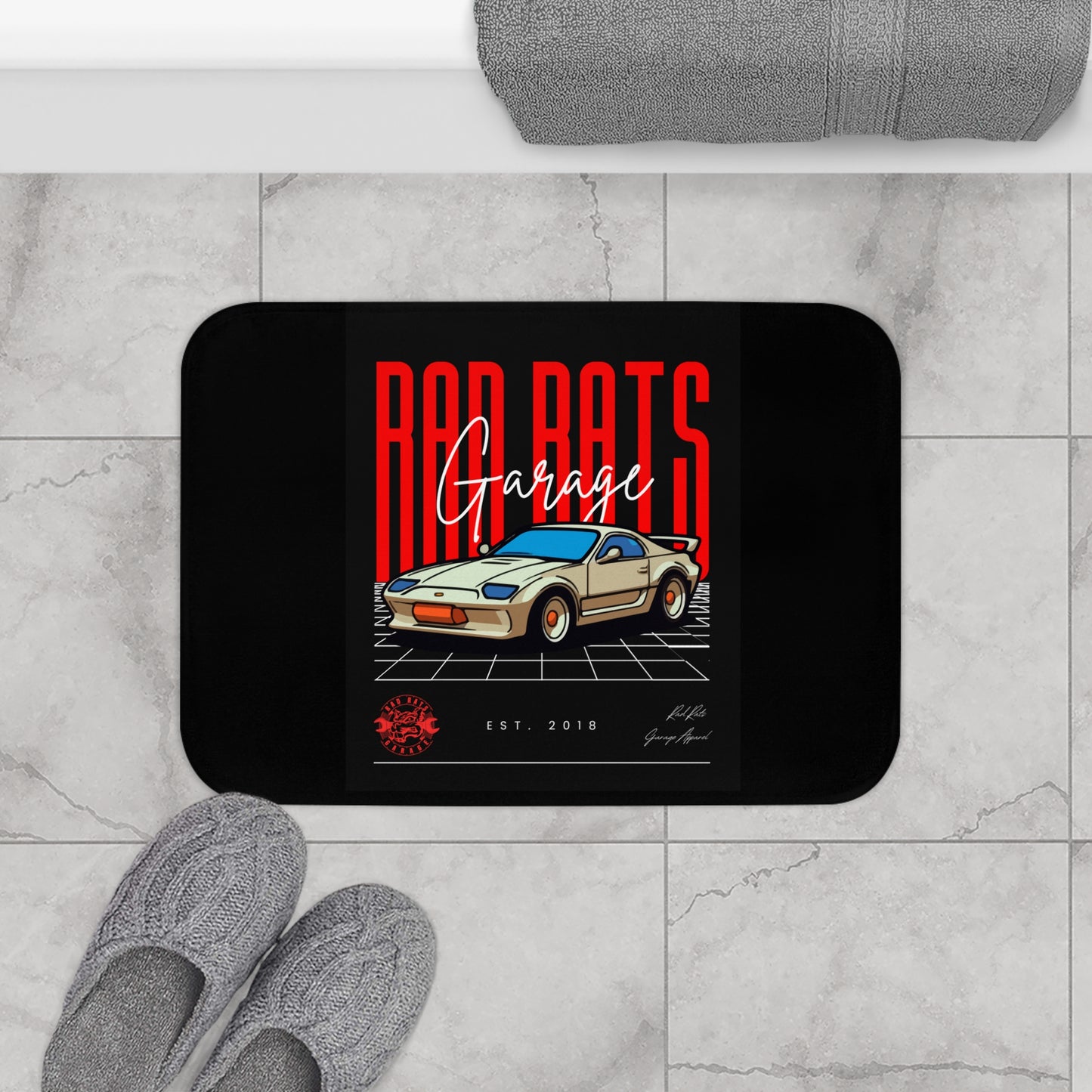 Retro Racer Bath Mat