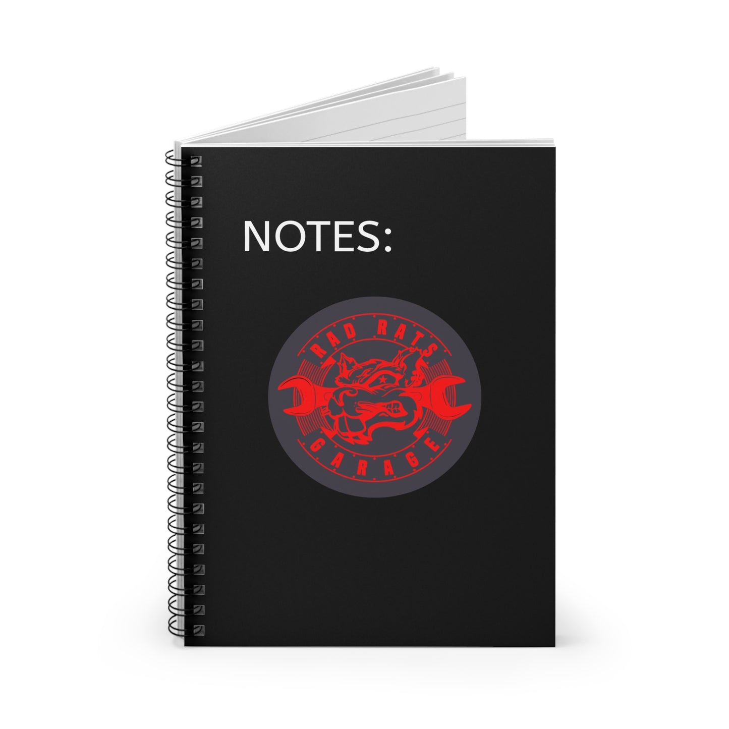 Rad Rats Garage Spiral Notebook