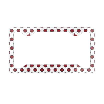 Rad Rats Logo Pattern Metal License Plate Frame