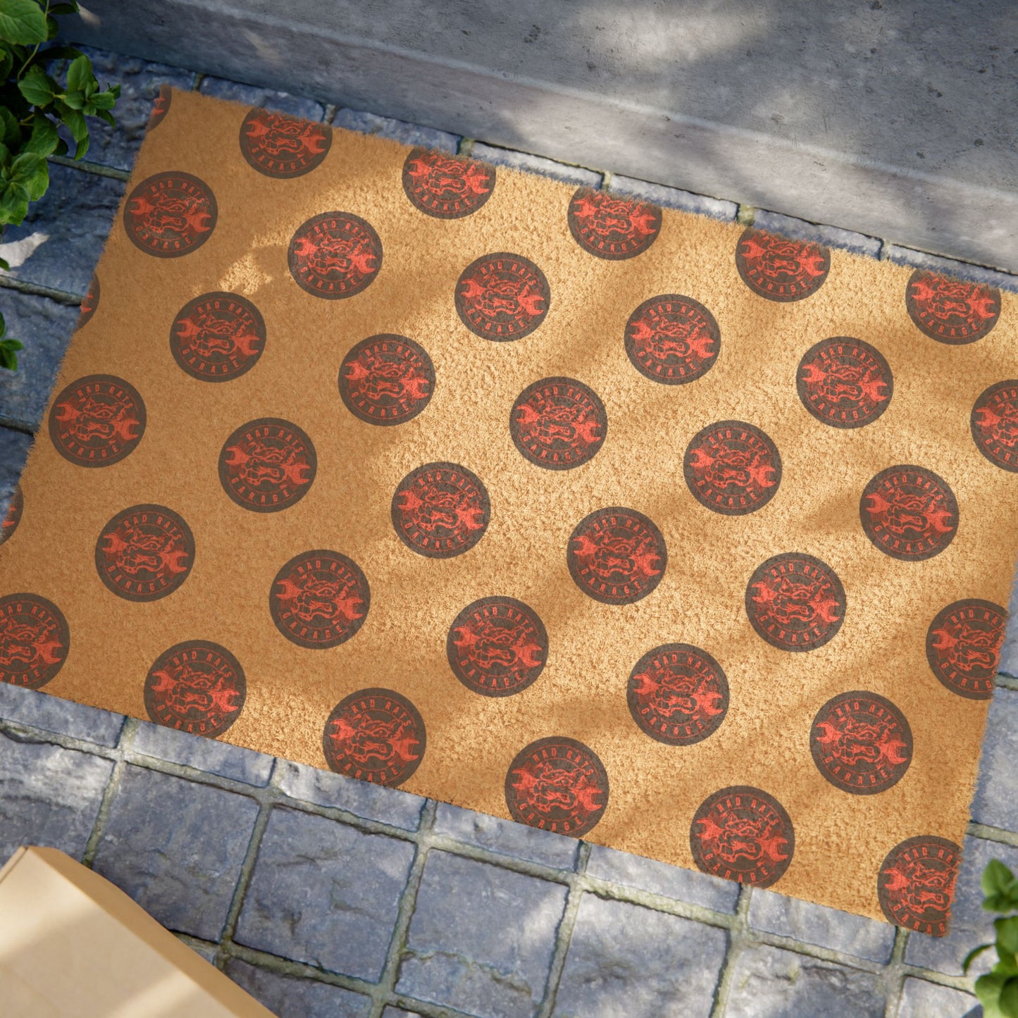 All-Over Rad Rats Garage Logo Doormat
