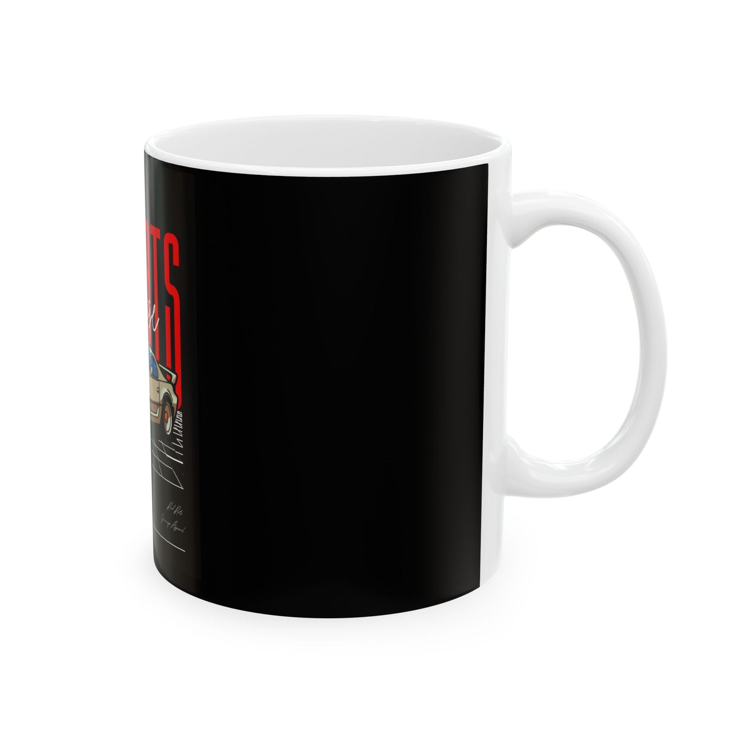 Retro Racer Ceramic Mug (11oz