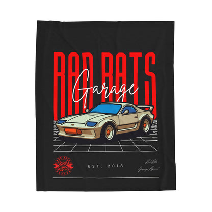 Rad Rats Garage Retro Racer Plush Blanket