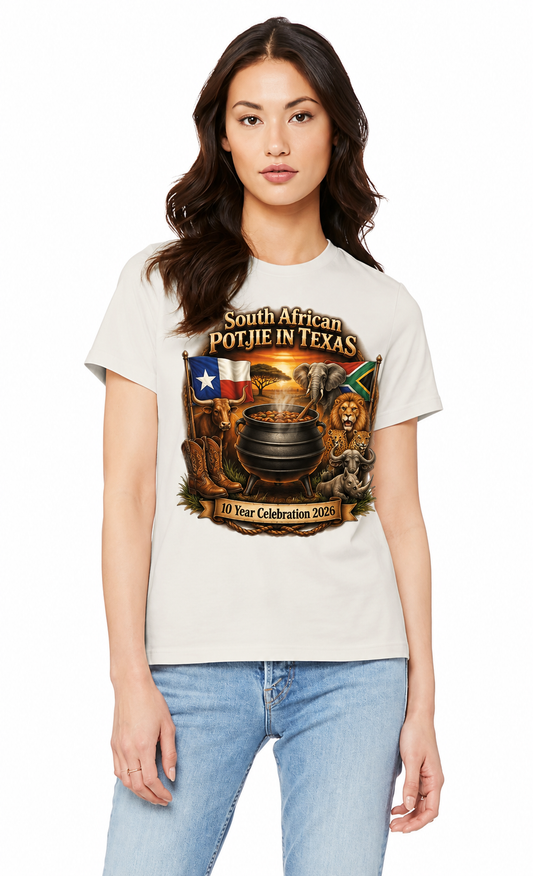 2026 South African Potjie in Texas – 10 Year celebration Woman's T-Shirt